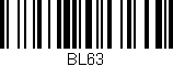 Código de barras (EAN, GTIN, SKU, ISBN): 'BL63'