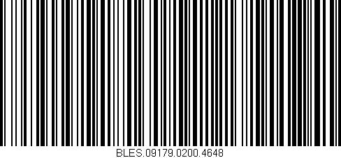 Código de barras (EAN, GTIN, SKU, ISBN): 'BLES.09179.0200.4648'