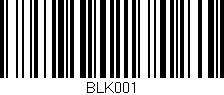 Código de barras (EAN, GTIN, SKU, ISBN): 'BLK001'