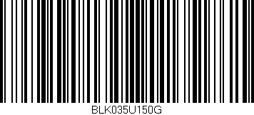 Código de barras (EAN, GTIN, SKU, ISBN): 'BLK035U150G'