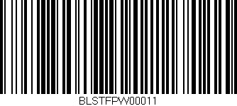 Código de barras (EAN, GTIN, SKU, ISBN): 'BLSTFPW00011'