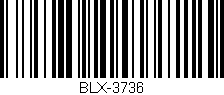 Código de barras (EAN, GTIN, SKU, ISBN): 'BLX-3736'