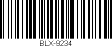 Código de barras (EAN, GTIN, SKU, ISBN): 'BLX-9234'
