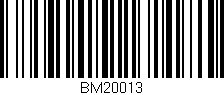 Código de barras (EAN, GTIN, SKU, ISBN): 'BM20013'