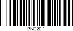 Código de barras (EAN, GTIN, SKU, ISBN): 'BM220-1'