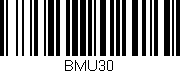 Código de barras (EAN, GTIN, SKU, ISBN): 'BMU30'