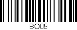 Código de barras (EAN, GTIN, SKU, ISBN): 'BO09'