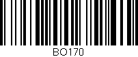 Código de barras (EAN, GTIN, SKU, ISBN): 'BO170'