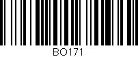 Código de barras (EAN, GTIN, SKU, ISBN): 'BO171'