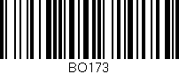 Código de barras (EAN, GTIN, SKU, ISBN): 'BO173'