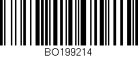 Código de barras (EAN, GTIN, SKU, ISBN): 'BO199214'