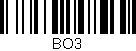 Código de barras (EAN, GTIN, SKU, ISBN): 'BO3'