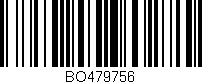 Código de barras (EAN, GTIN, SKU, ISBN): 'BO479756'