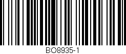 Código de barras (EAN, GTIN, SKU, ISBN): 'BO8935-1'