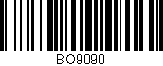 Código de barras (EAN, GTIN, SKU, ISBN): 'BO9090'