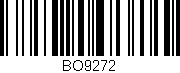 Código de barras (EAN, GTIN, SKU, ISBN): 'BO9272'