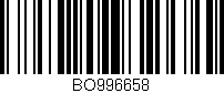 Código de barras (EAN, GTIN, SKU, ISBN): 'BO996658'