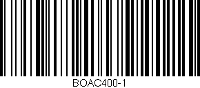 Código de barras (EAN, GTIN, SKU, ISBN): 'BOAC400-1'