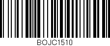 Código de barras (EAN, GTIN, SKU, ISBN): 'BOJC1510'