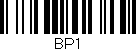 Código de barras (EAN, GTIN, SKU, ISBN): 'BP1'