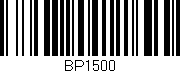 Código de barras (EAN, GTIN, SKU, ISBN): 'BP1500'