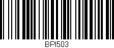 Código de barras (EAN, GTIN, SKU, ISBN): 'BPI503'