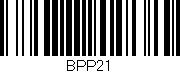 Código de barras (EAN, GTIN, SKU, ISBN): 'BPP21'