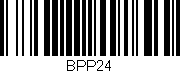 Código de barras (EAN, GTIN, SKU, ISBN): 'BPP24'