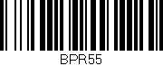 Código de barras (EAN, GTIN, SKU, ISBN): 'BPR55'