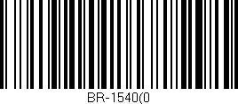 Código de barras (EAN, GTIN, SKU, ISBN): 'BR-1540(0'
