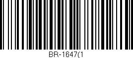Código de barras (EAN, GTIN, SKU, ISBN): 'BR-1647(1'