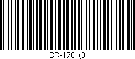 Código de barras (EAN, GTIN, SKU, ISBN): 'BR-1701(0'