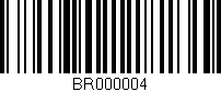 Código de barras (EAN, GTIN, SKU, ISBN): 'BR000004'