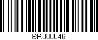 Código de barras (EAN, GTIN, SKU, ISBN): 'BR000046'