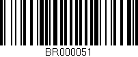 Código de barras (EAN, GTIN, SKU, ISBN): 'BR000051'