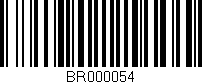 Código de barras (EAN, GTIN, SKU, ISBN): 'BR000054'