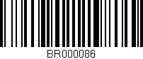 Código de barras (EAN, GTIN, SKU, ISBN): 'BR000086'