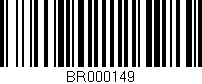 Código de barras (EAN, GTIN, SKU, ISBN): 'BR000149'
