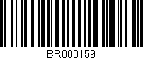 Código de barras (EAN, GTIN, SKU, ISBN): 'BR000159'