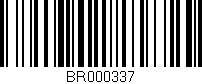 Código de barras (EAN, GTIN, SKU, ISBN): 'BR000337'