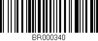Código de barras (EAN, GTIN, SKU, ISBN): 'BR000340'