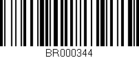 Código de barras (EAN, GTIN, SKU, ISBN): 'BR000344'