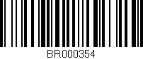 Código de barras (EAN, GTIN, SKU, ISBN): 'BR000354'