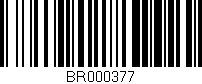 Código de barras (EAN, GTIN, SKU, ISBN): 'BR000377'