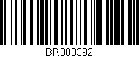 Código de barras (EAN, GTIN, SKU, ISBN): 'BR000392'