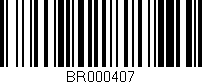 Código de barras (EAN, GTIN, SKU, ISBN): 'BR000407'