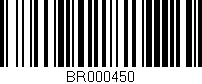 Código de barras (EAN, GTIN, SKU, ISBN): 'BR000450'
