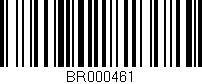 Código de barras (EAN, GTIN, SKU, ISBN): 'BR000461'
