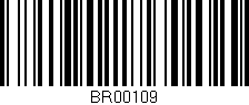 Código de barras (EAN, GTIN, SKU, ISBN): 'BR00109'