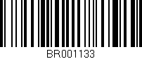 Código de barras (EAN, GTIN, SKU, ISBN): 'BR001133'